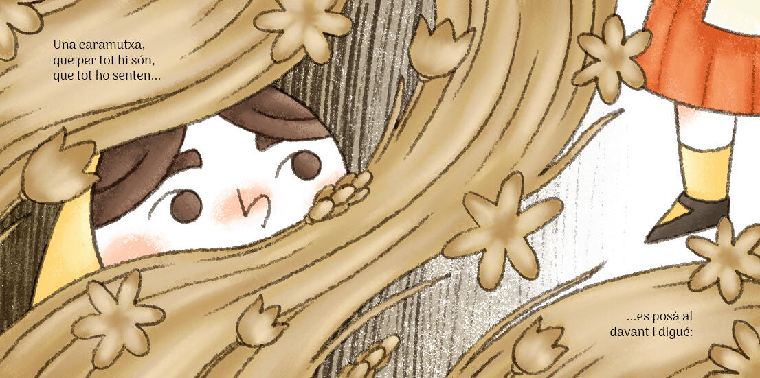 The girl and the wild grass